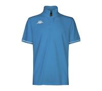Kappa Camiseta BARLI, Polo para Hombre, Azul/Blanco, S