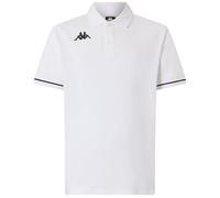 Kappa Camiseta BARLI, Polo para Hombre, Blanco/Negro, XXL