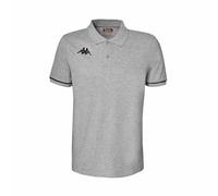 Kappa Camiseta BARLI, Polo para Hombre, Gris/Negro, 4XL