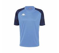 Kappa Camiseta DAVERNO, Camiseta de fútbol, Azul, M, Hombre