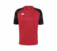 Kappa Camiseta DAVERNO, Camiseta de fútbol, Rojo/Negro, 4XL, Hombre