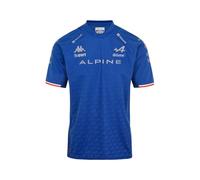Kappa Camiseta Infantil Kombat Fernando Alonso BWT Alpine F1 Team Oficial Fórmula 1, Azul, 14 años