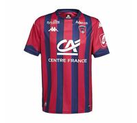 Kappa Camiseta Oficial Clermont 2025/2026 Red DK/Blue MD Cobalt Sponsor | Tecnología Hydro-Way Protection, Tejidos Reciclados y Logotipos Termofusionados | 2XL