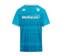 Kappa Camiseta Oficial Fiorentina 2025/2026 Turquoise Crystal/Grey Silver | Tecnología Hydro-Way Protection, Tejidos Reciclados y Logotipos Termofusionados | XL
