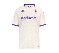 Kappa Camiseta Oficial Fiorentina 2025/2026 White Whisper/Violet TILLANDSI | Tecnología Hydro-Way Protection, Tejidos Reciclados y Logotipos Termofusionados | XL