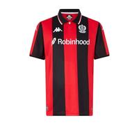 Kappa Camiseta Oficial OGC Nice 2025/2026 Red/Black/Sponsor | Tecnología Hydro-Way Protection, Tejidos Reciclados y Logotipos Termofusionados | 4XL