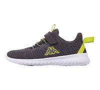 Kappa Código de Estilo: 260907mfk Capilot MF K, Zapatillas Unisex niños, Gris/Lima, 25 EU