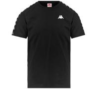 Kappa Coen Slim 222 Banda Tee Camiseta técnica cómoda y con estilo, Color Black y White, Talla 14Y