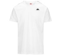 Kappa Coen Slim 222 Banda Tee Camiseta técnica cómoda y con estilo, Color White y Black, Talla 8Y