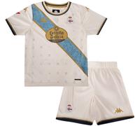 Kappa - Conjunto Deportivo La Coruña Tercera Equipación 2025-2026 Niño, Unisex, White-Blue, M
