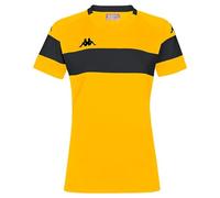 Kappa DARETA Camiseta Amarillo/Negro 10 años