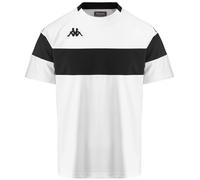 Camiseta de fútbol kappa dareto hombre white black S