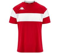 Kappa Dareto Camiseta, Rojo/Blanco, XL