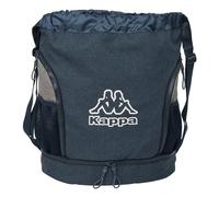 KAPPA DARK NAVY - Mochila Saco, Mochila, Ideal para Niños de Diferentes Edades, Cómoda y Versátil, Calidad y Resistencia, 34x15x43 cm, Color Gris/Azul Marino Melange