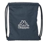 KAPPA DARK NAVY - Mochila Saco Plano Grande, Mochila, Ideal para Niños de Diferentes Edades, Cómoda y Versátil, Calidad y Resistencia, 35x40 cm, Color Gris/Azul Marino Melange