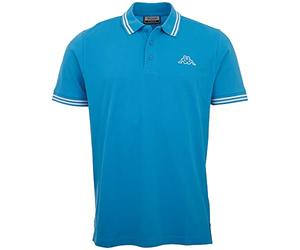 Kappa Deutschland Aleot Camisa de Polo, Malibu Blue, XXL para Hombre