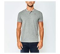 Kappa Ezio Camiseta, Gris Jaspeado, Rojo Oscuro, S Hombre