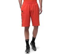 Kappa GABEYO - Pantalones Cortos para Hombre - en Felpa Francesa - Ajuste Regular y Cintura Elástica con Cordón - Diseño Estilo Deportivo - Color Naranja y Talla L