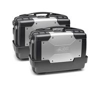 KGR46PACK2 - Kappa Set 2 Maletas MONOKEY® GARDA 46 Lts color Aluminio