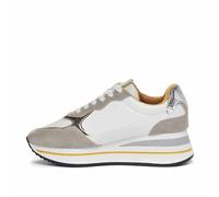 Kappa Geena Low Cut RETRORUN | Woman | Size 38 | White/Yellow Gold, Zapatillas Mujer, EU