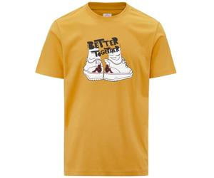 Kappa Glabu Tbar Camiseta técnica cómoda y con estilo, Color Yellow Golden, Talla XL
