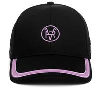 Kappa Goety Real Valladolid - Gorra con Visera Plana 25/26 - Diseño de Calidad y Estilo Deportivo - Cierre Trasera de Plástico - Black/Violet Sheer Talla Única