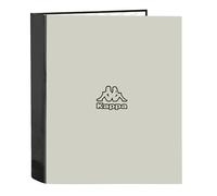 KAPPA GREY - Carpeta Folio 4 Anillas, Ideal para Niños de Diferentes Edades, Cómoda y Versátil, Calidad y Resistencia, 27x6x33 cm