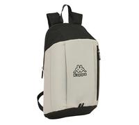 Safta Mini mochila KAPPA GREY – Uso diario, ideal para niños, cómoda y resistente – 22x10x39 cm