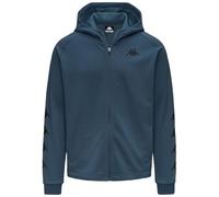 Kappa IGOJOSO - Forro Polar para Hombre - en French Terry de 280 gr - Ajuste Regular con Cremallera y Puños de Canalé - Diseño de Calidad y Estilo Deportivo - Color Azul y Talla L