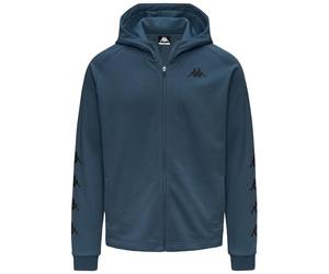 Kappa IGOJOSO - Forro Polar para Hombre - en French Terry de 280 gr - Ajuste Regular con Cremallera y Puños de Canalé - Diseño de Calidad y Estilo Deportivo - Color Azul y Talla L