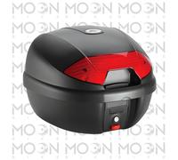 Kappa K30N Baúl Top Case Monolock 30L Negro Moto Scooter Placa K628 Incluida
