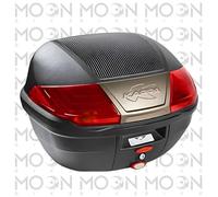 Kappa K400N Baúl Monolock 40L Negro Carbon Look Moto Scooter Placa Universal
