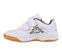 Kappa Kickoff Teens, Zapatillas de Deporte Interior Unisex Niños, Blanco (White/Black 1011), 40 EU