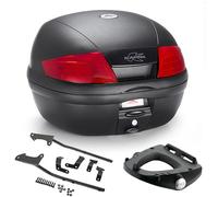 KAPPA Kit Baúl K35N 35LT Negro + Soportes Yamaha Fzs 1000 Fazer 2001 2002