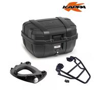 KAPPA Kit Baúl Negro KGR52NN + Placa HONDA XL 750 TRANSALP 2023 2024