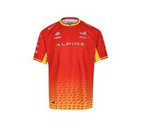 Kappa Kombat Alonso Spain Replica Alpine F1 Act Jersey | Diseño Estilo Deportivo | Disponible en Varias Tallas/Colores | Rouge S