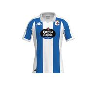 Kappa Kombat Deportivo DE LA CORUÑA 24/25 - Camiseta 1ª Equipación - Camiseta para Adultos - Manga Corta y Cuello de Polo - Diseño de Calidad y Estilo Deportivo - Blue/White 3XL