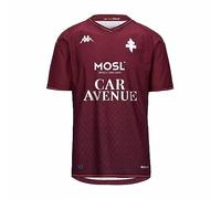 Kappa Kombat Home Metz 23-24 Camiseta, Hombre, Rojo/Naranja