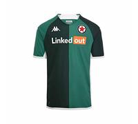 Kappa Kombat Home Red Star, Camiseta Unisex Niños, Verde/blanco, 10 Años