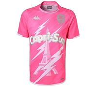 Kappa Kombat Home Stade Français 23-34, Camiseta Primera Equipación, Rosa/Gris, 2XL, Hombre