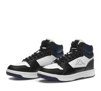 KAPPA Logo Bernal MD, Athletic Shoes Unisex Adulto, White-Blue Dk, 37 EU