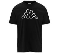 Kappa Logo Cromen Camiseta Hombre, Negro, L