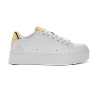 Kappa Logo Isabel, Sneaker Mujer, White-Yellow Gold, 40 EU