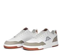 Kappa Logo Manis, Athletic Shoes Hombre, White-Brown DK Khaki, 36 EU