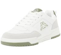 Kappa Logo Manis, Athletic Shoes Hombre, White-Green Olivine, 42 EU