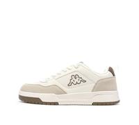 Kappa Logo Manis, Athletic Shoes Hombre, White-Grey Whitecap-Beige Cashew, 42 EU