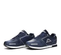 Kappa Logo Voghera 5, Zapatillas de Gimnasia Unisex Adulto, Blanco Azul Marino, 46 EU