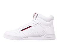 Kappa Mangan, Zapatillas Altas Unisex Adulto, White/Red 1020, 44 EU