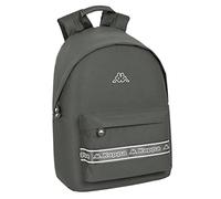 KAPPA - Mochila Juvenil para Portátil 14.1", Ideal para Jóvenes de Diferentes Edades, Cómoda y Versátil, Calidad y Resistencia, 31x16x41 cm, Color Gris