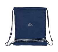 KAPPA Mochila saco plano grande 35x40 cm Cómoda y resistente Azul marino
